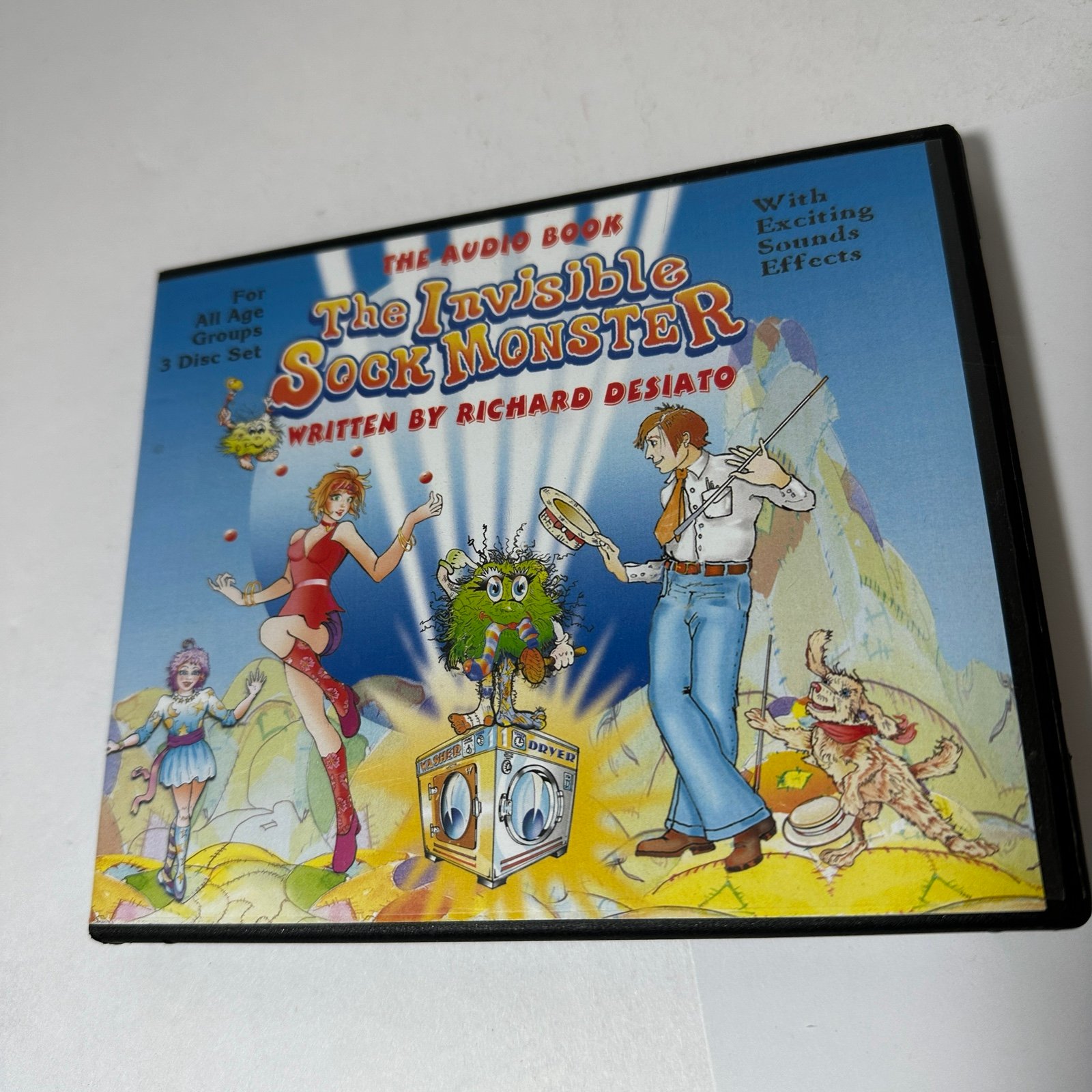 The Invisible Sock Monster by Richard Desiato Audio Book - 3 CD Set
