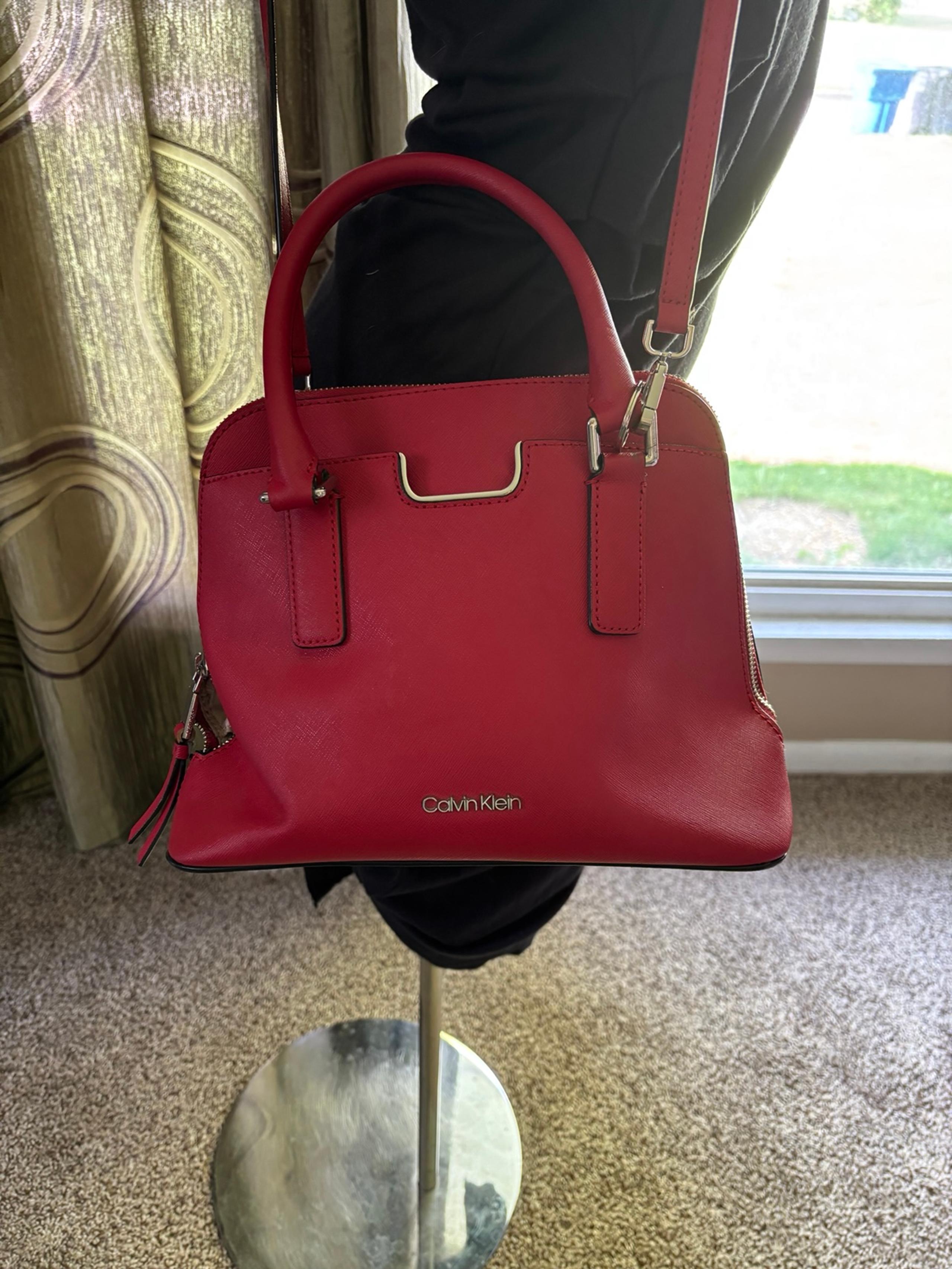 Red Calvin Klein purse