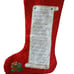 Vintage A Visit From St. Nicholas Large Quilted Christmas Stocking Collectible