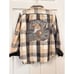 Upcycled mens jacket shirt shacket Medium Disney Grumpy Tough guy walt disney