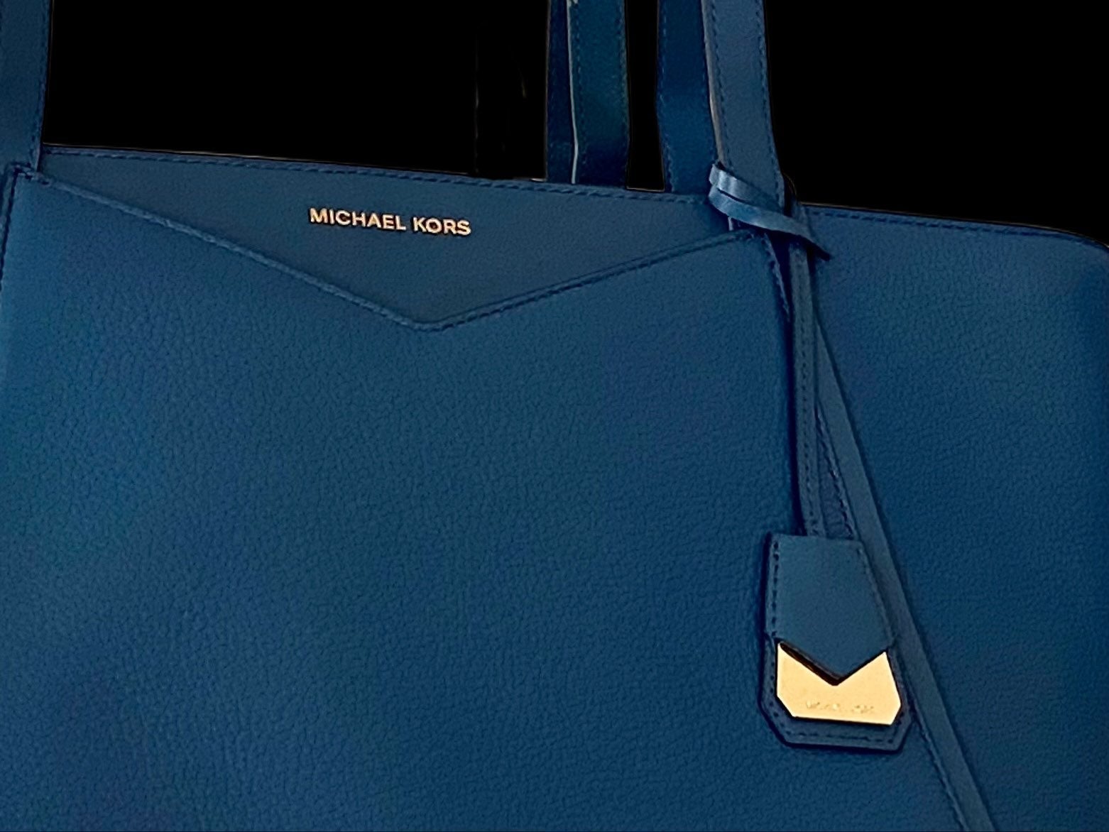 michael kors whitney large leather tote bag