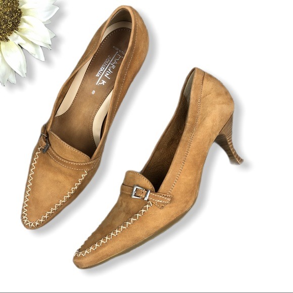 Aquatalia Marvin K Tan Leather Heels