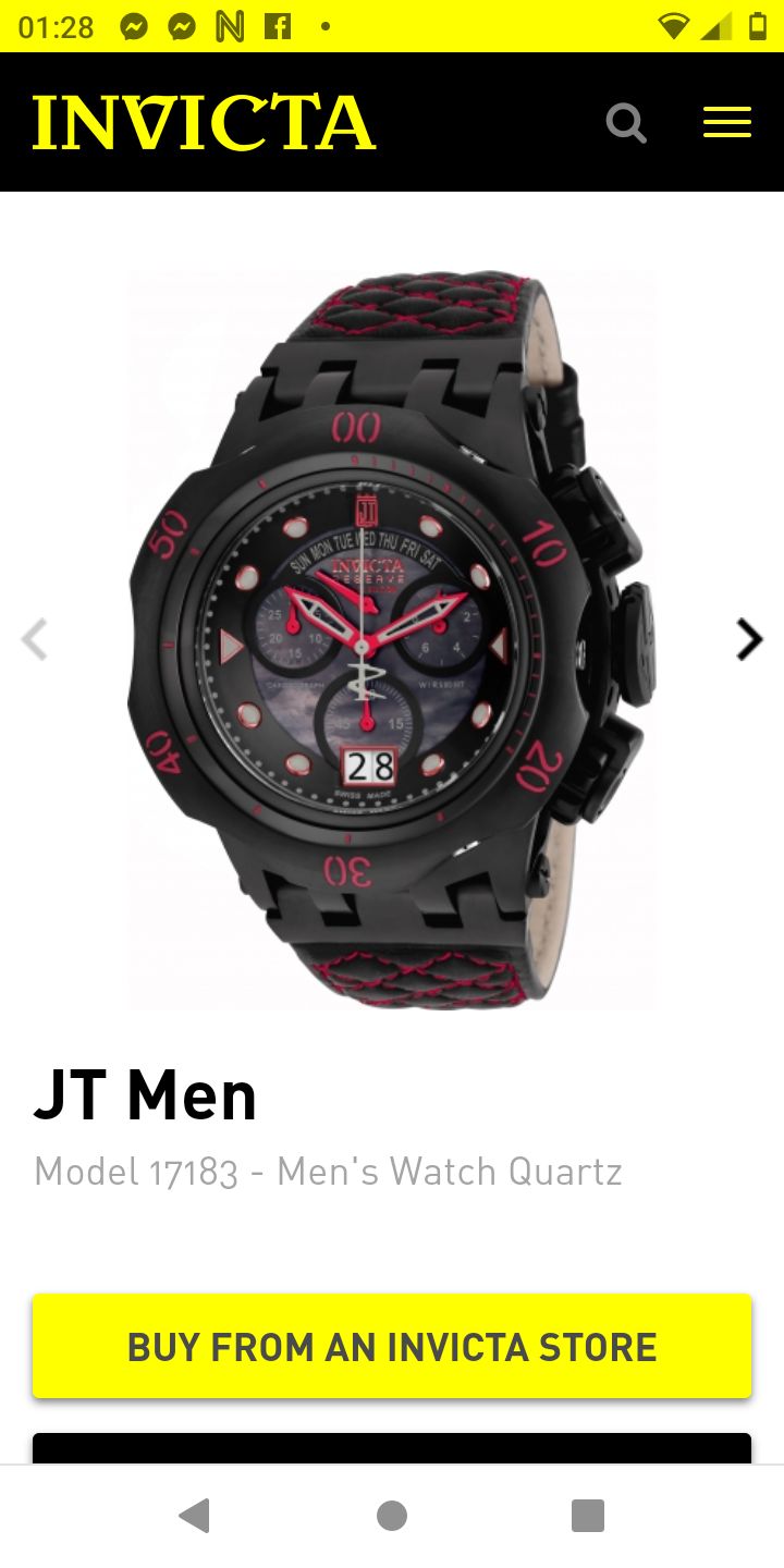 Jason Taylor for Invicta Tower of strength limited edition watch