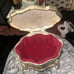 English Tiger Paw Silver Plated Jewelry Box (Vintage)