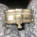 English Tiger Paw Silver Plated Jewelry Box (Vintage)