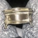 English Tiger Paw Silver Plated Jewelry Box (Vintage)