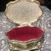English Tiger Paw Silver Plated Jewelry Box (Vintage)