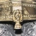 English Tiger Paw Silver Plated Jewelry Box (Vintage)