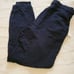 Mae Womens Navy Blue French Terry Jogger Lounge Pant S