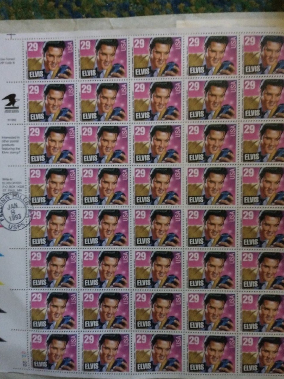 US commemorative Elvis 0.29 stamps (40)