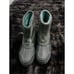Ducks Unlimited Boots Mens US 6 Black/Green Leather & Rubber Thinsulate Liners