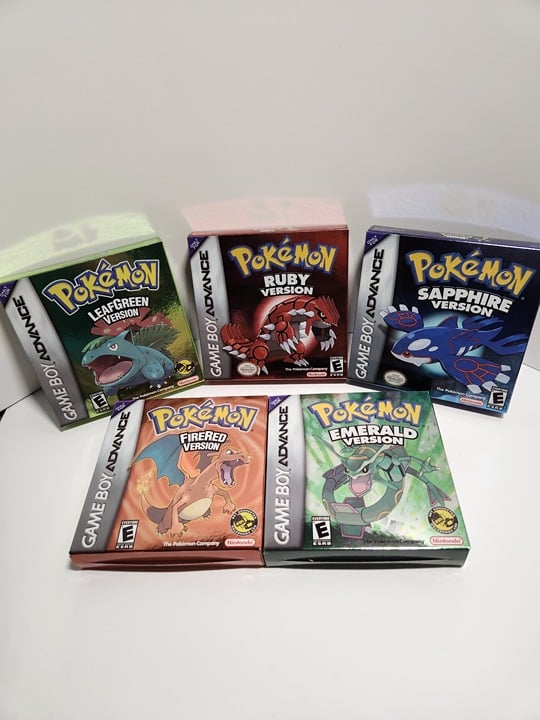 Pokemon Ruby Sapphire Emerald Fire Red Leaf Green [REPLACEMENT Box & Insert]