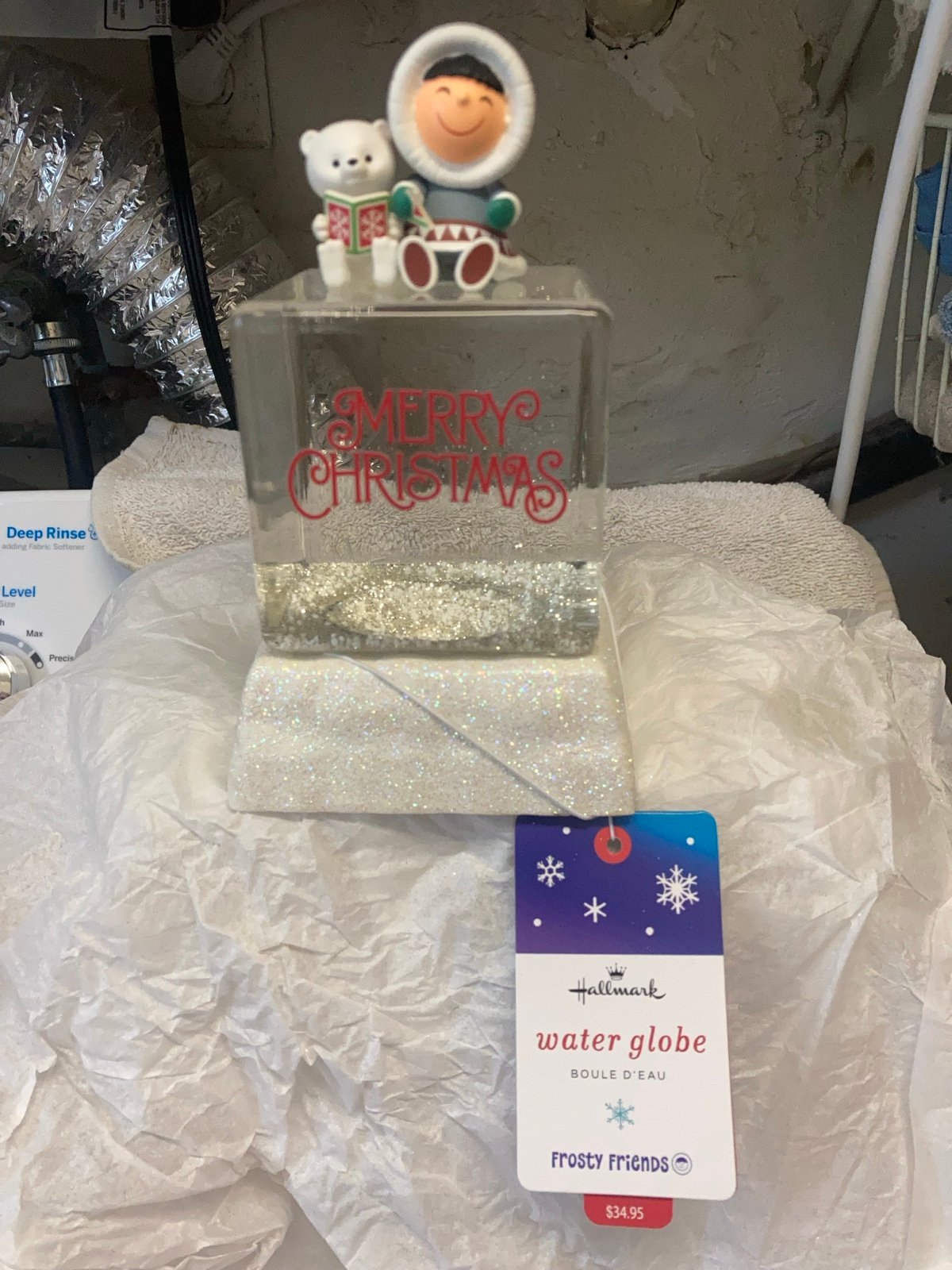 Hallmark frosty friends snow globe water Christmas holiday new