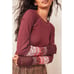 Free People In The Mix Cuff Tee in Rio Vino Small