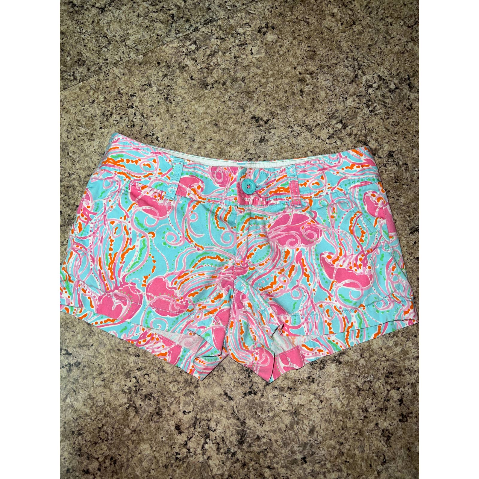 Lilly Pulitzer The Walsh Jellyfish Shorts Size 00