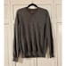 Black brown 1826 100% merino wool grey sweater made in Italy large