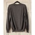 Black brown 1826 100% merino wool grey sweater made in Italy large