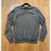 Black brown 1826 100% merino wool grey sweater made in Italy large
