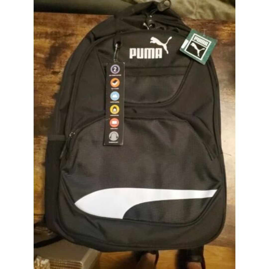 BACKPACK / PUMA SQUAD XL / BLACK WHITE 19 W LAPTOP SLEEVE / SPORT SCHOOL N5
