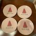 Rae dunn set 4 one in a melon desert pla