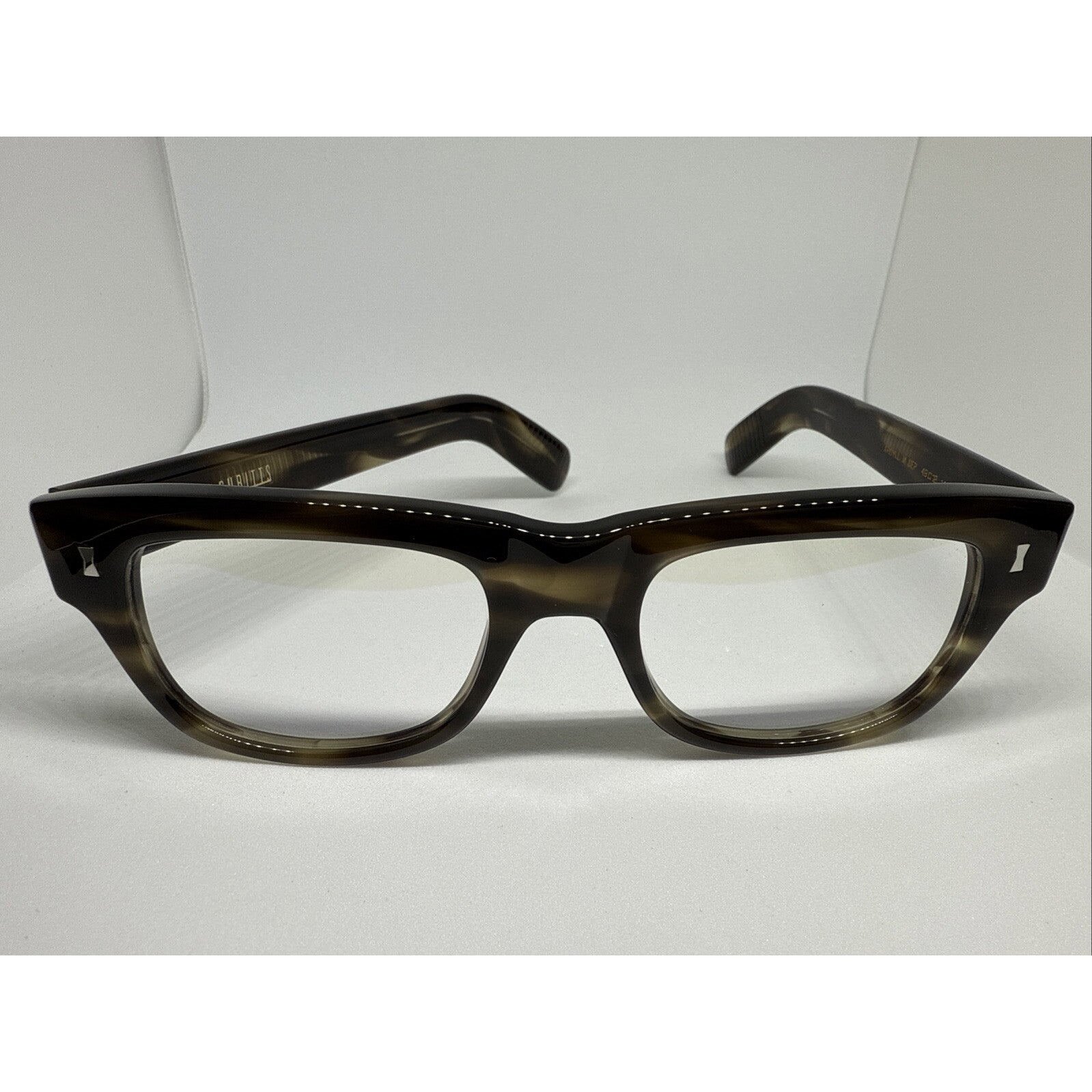 Cubitts Argyll Dark Brown Camo Frame 49mm Eyeglasses