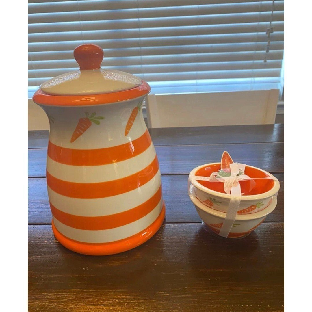 Large Terramoto Carrots Canister and Bowl Set