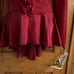 THE LINE UP Burgundy Lace Rhinestoned Long Sleeve Dance Top NWT Adult Medium