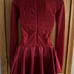THE LINE UP Burgundy Lace Rhinestoned Long Sleeve Dance Top NWT Adult Medium