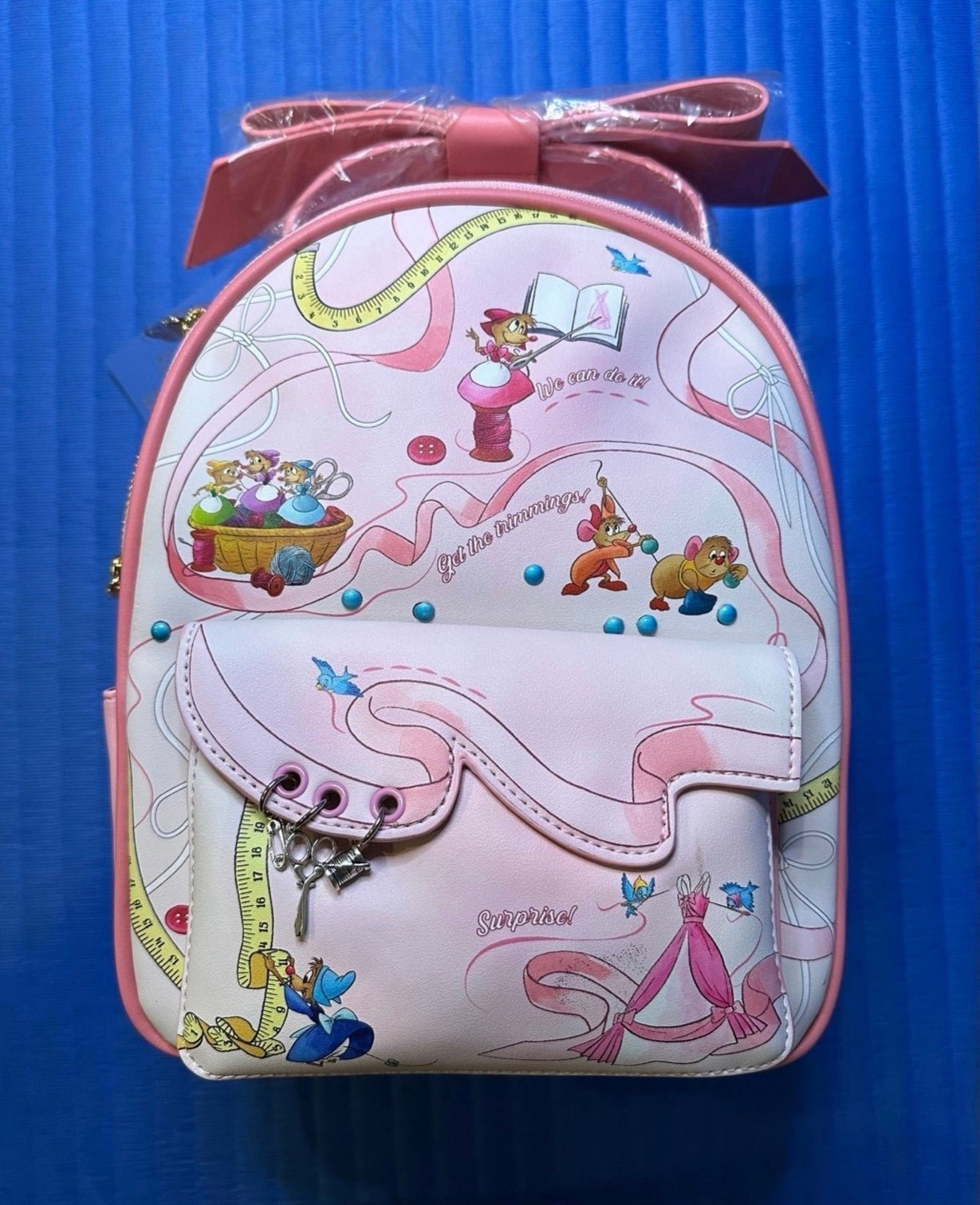 Danielle Nicole Disney Cinderella Measuring Tape Mini Backpack - NWTs
