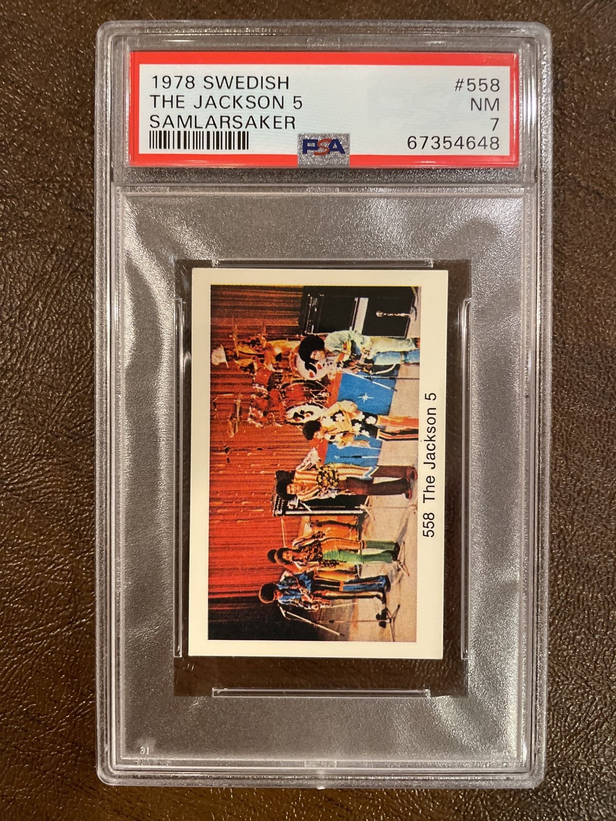 1978 Swedish Samlarsaker Jackson 5 Five #558 PSA 7 Highest Graded Pop 1