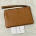 NWT Coach Corner Zip Wristlet With Varsity