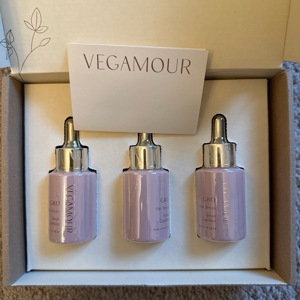 Vegamour Gro Hair Serum SET (New) (Sealed)