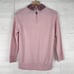J. Crew Tippi Sweater Pink Floral Liberty Collar Women Small 100% Merino Wool
