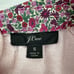 J. Crew Tippi Sweater Pink Floral Liberty Collar Women Small 100% Merino Wool