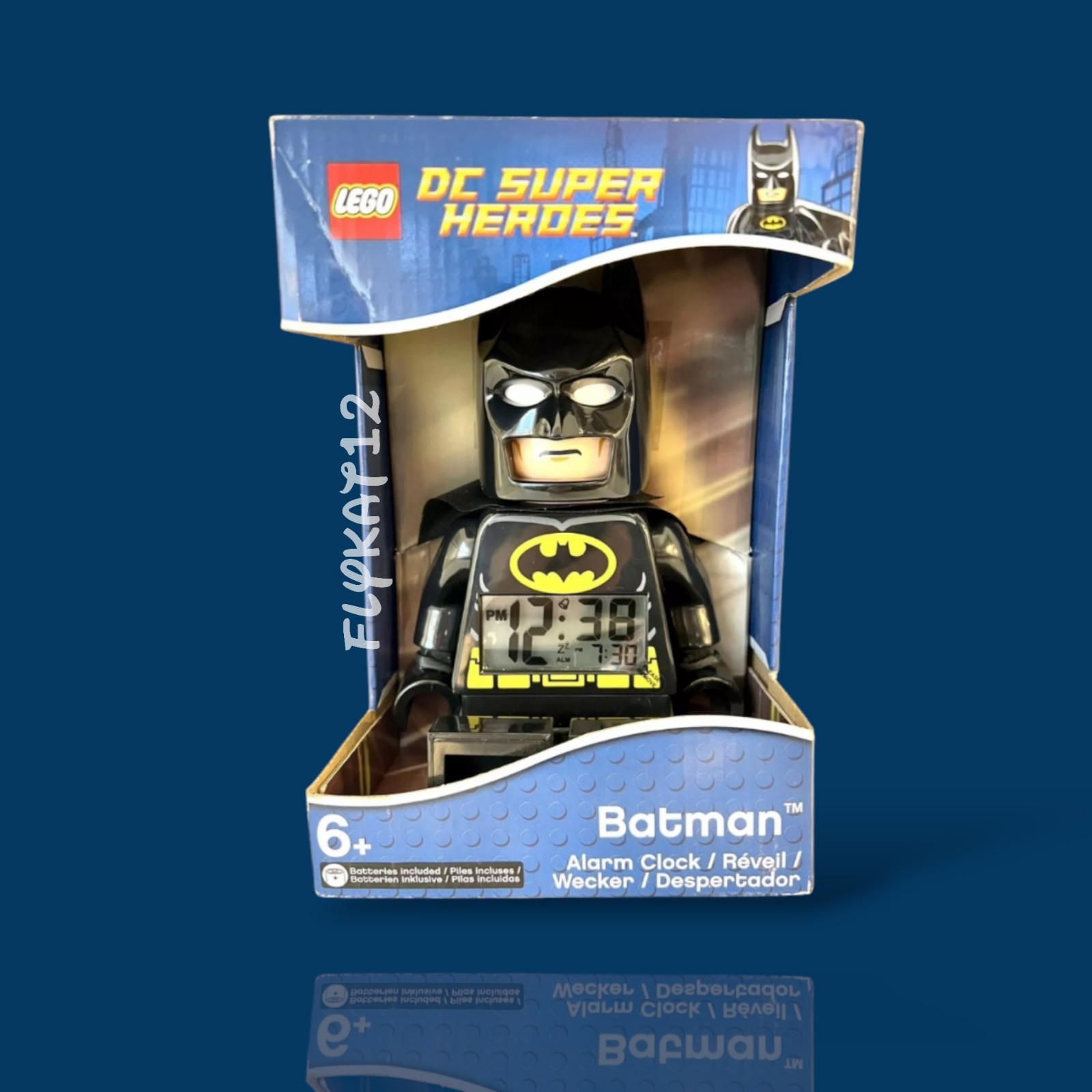 2015 DC Super Heroes Lego Man Batman Alarm Clock ( Retired Lego)