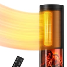 TRUSTECH 17 Tower Space Heater, 70° Oscillating Portable Small Heater, Thermost