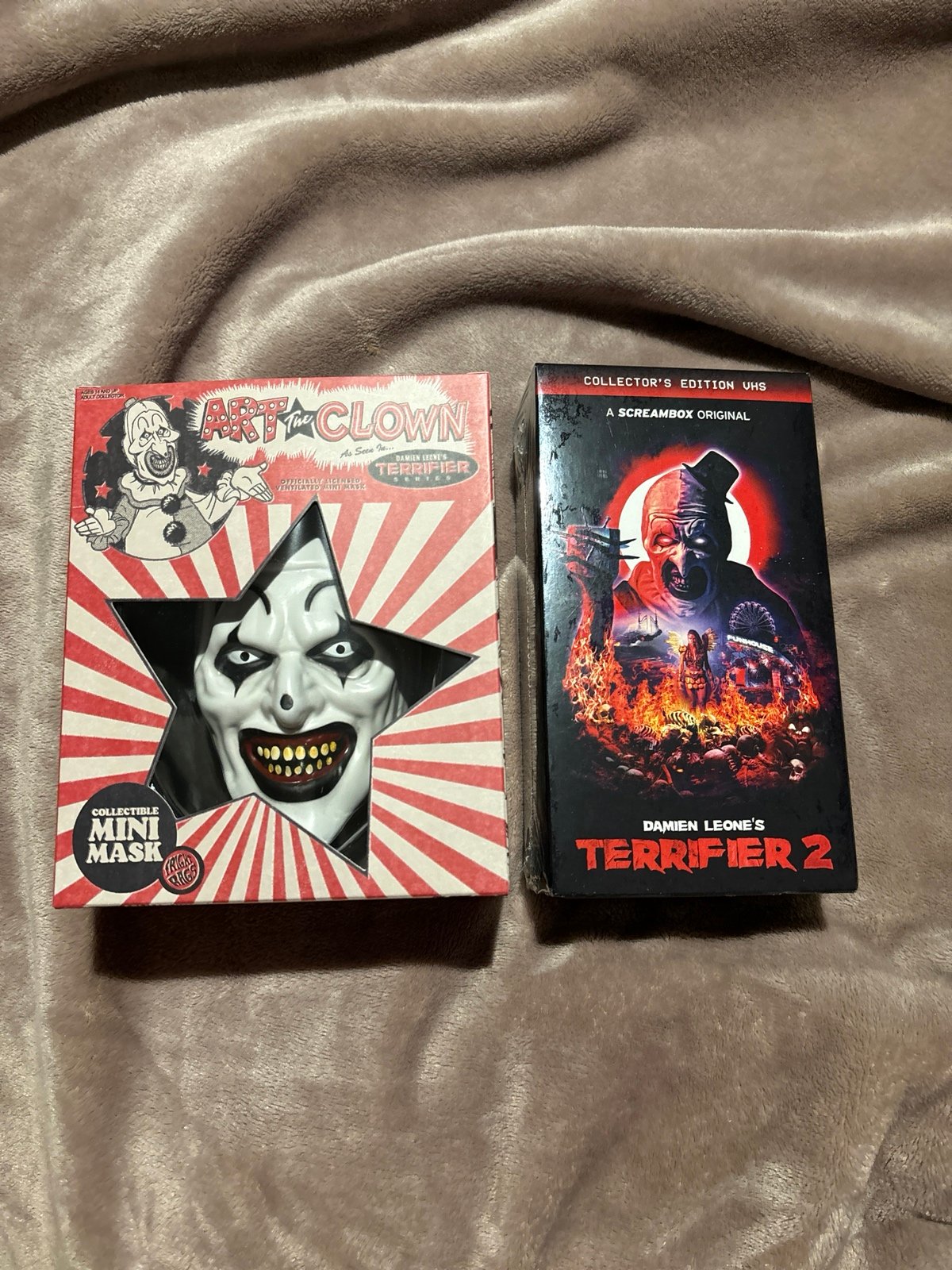 Brand New! Terrifier vhs and mini mask bundle