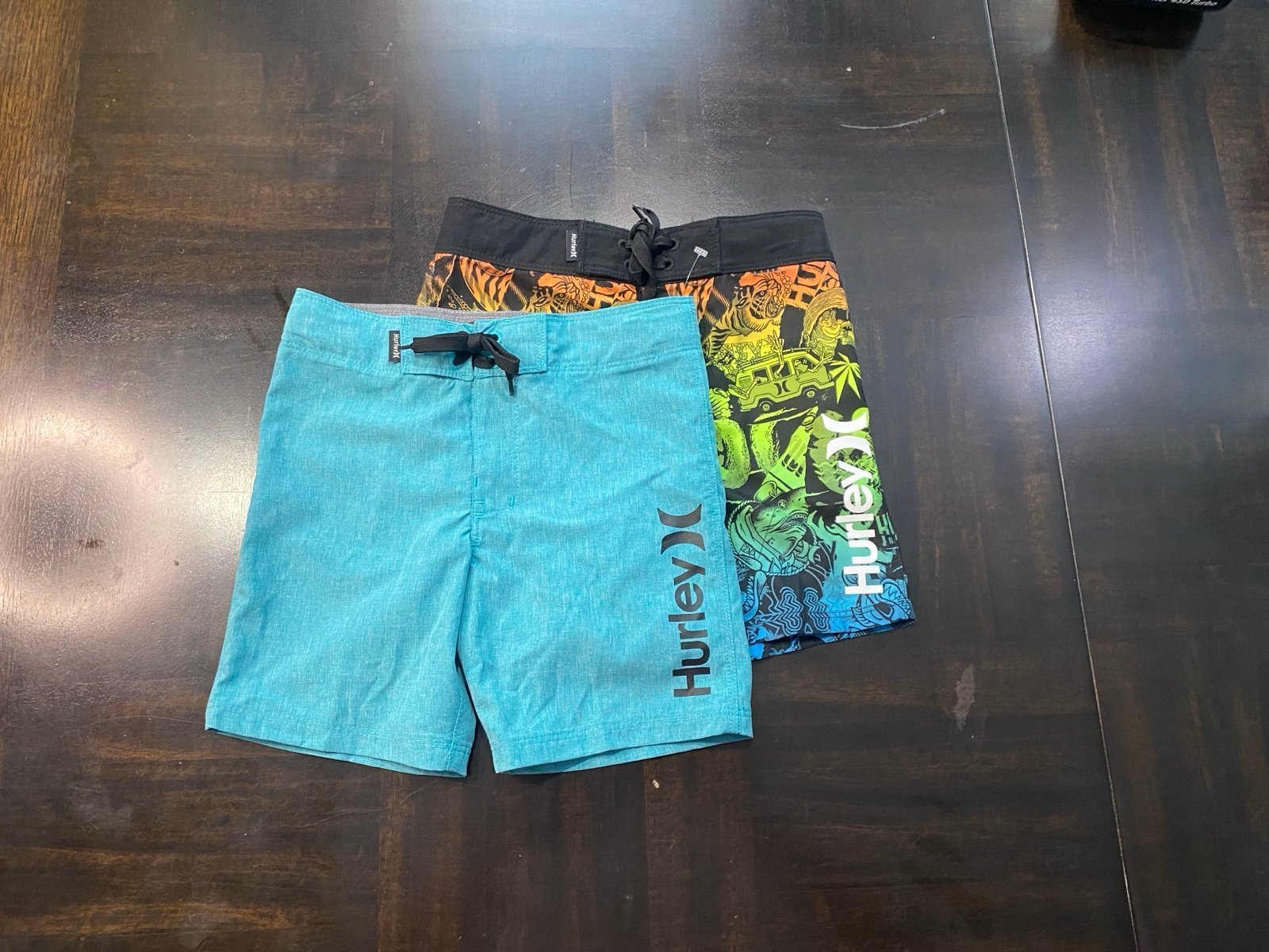 2-Piece Bundle Hurley Boys Swim Trunk Size 7 Brand New with Tag 100% Polyester