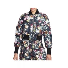 Nike Tech Pack Bomber Jacket Reversible Floral Black FB8811-681 Oversized Medium