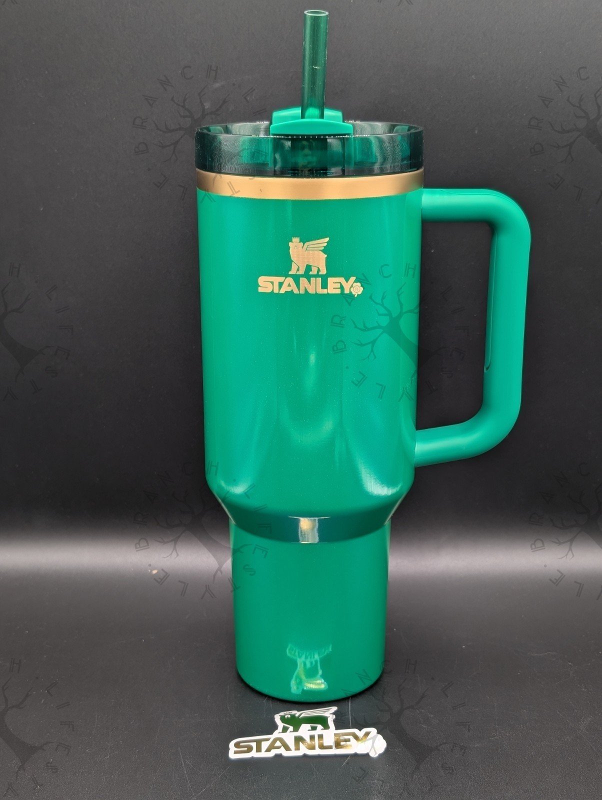 NEW St. Patricks Day Stanley H2.0 40 Oz Tumbler Shamrock Green Limited Edition