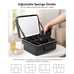 Travel Makeup Cosmetic Bag Organizer with Lighted Mirror 3 Colors Train Case
