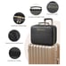 Travel Makeup Cosmetic Bag Organizer with Lighted Mirror 3 Colors Train Case