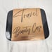 Travel Makeup Cosmetic Bag Organizer with Lighted Mirror 3 Colors Train Case