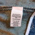 Free People Herringbone Chevron Textured Denim Moto women's jacket Size 8 EUC