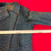 Free People Herringbone Chevron Textured Denim Moto women's jacket Size 8 EUC
