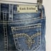 Rock Revival Nancy mid rise bootcut jeans size 26 pocket bling