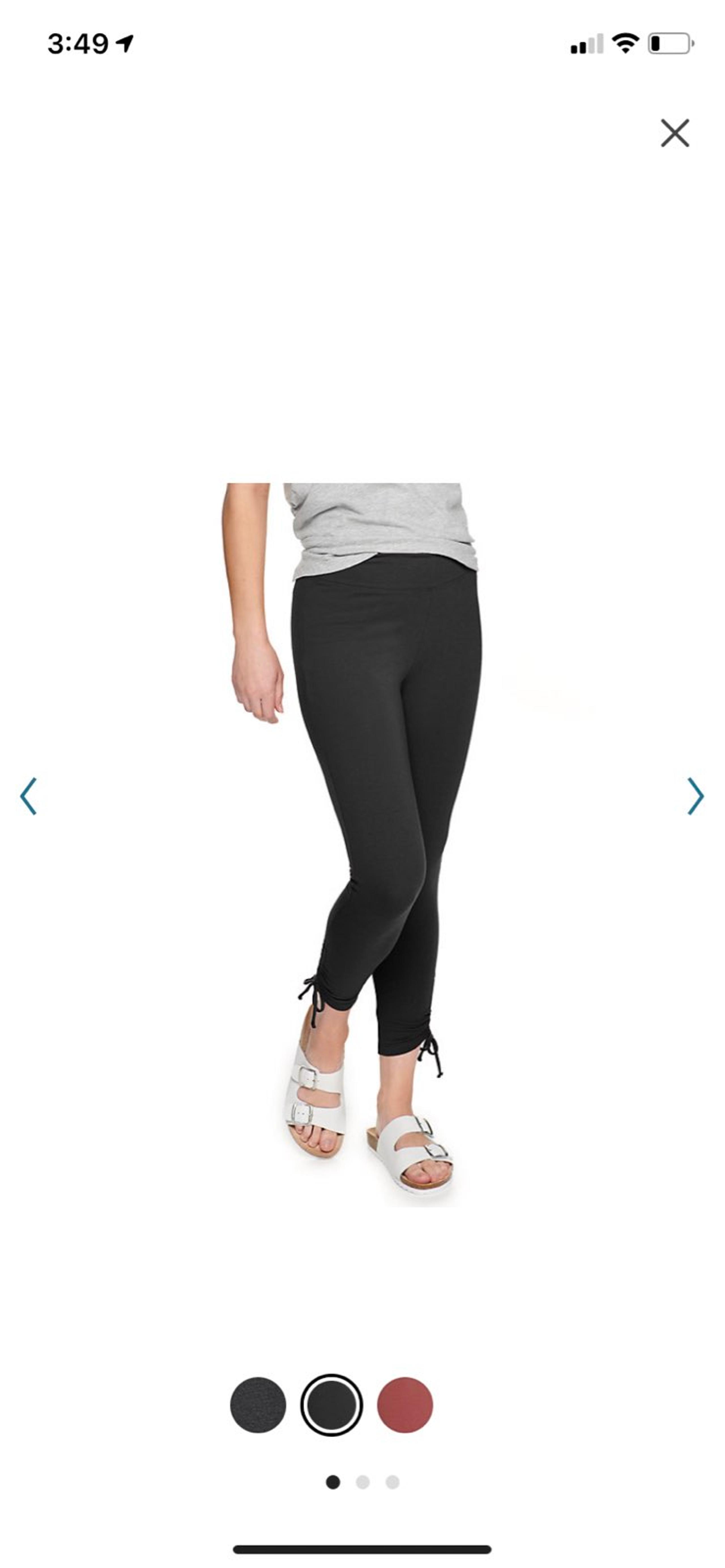 Sonoma Cinched Mid Rise Legging