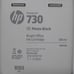 HP 730 300-ml Photo Black DesignJet Ink Cartridge, P2V73A
