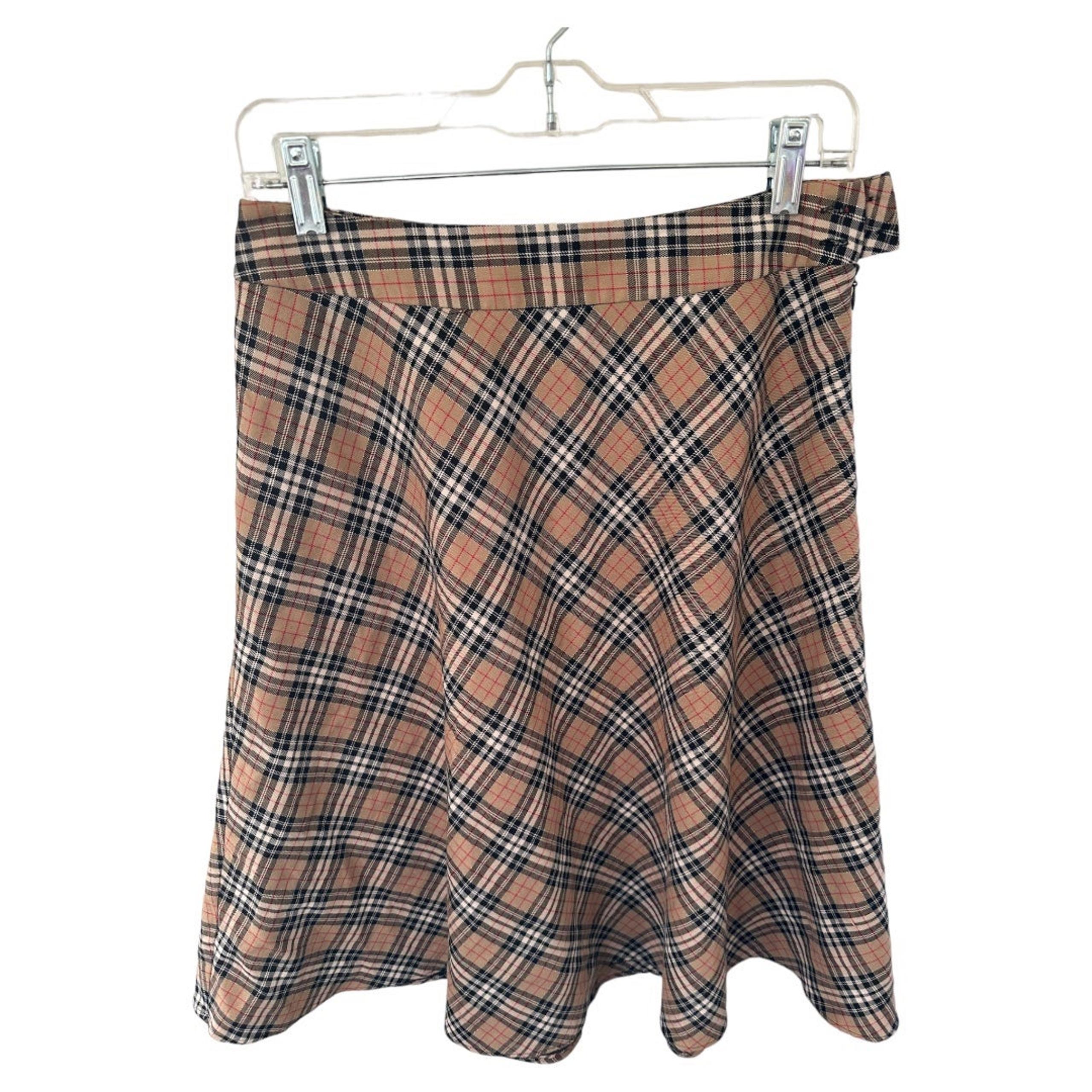 Jones wear stretch plaid skirt size 4P