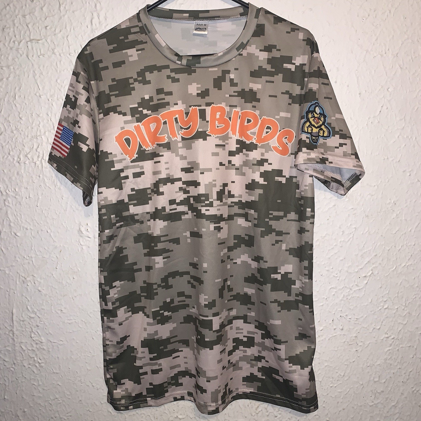 MiLB Charleston Dirty Birds West Virginia #23 Camo Baseball Jersey M